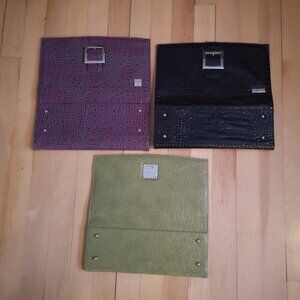 Miche Classic Faux Leather Shells Lot of 3 Jan'ee, Ellie Black & Ellie Purple